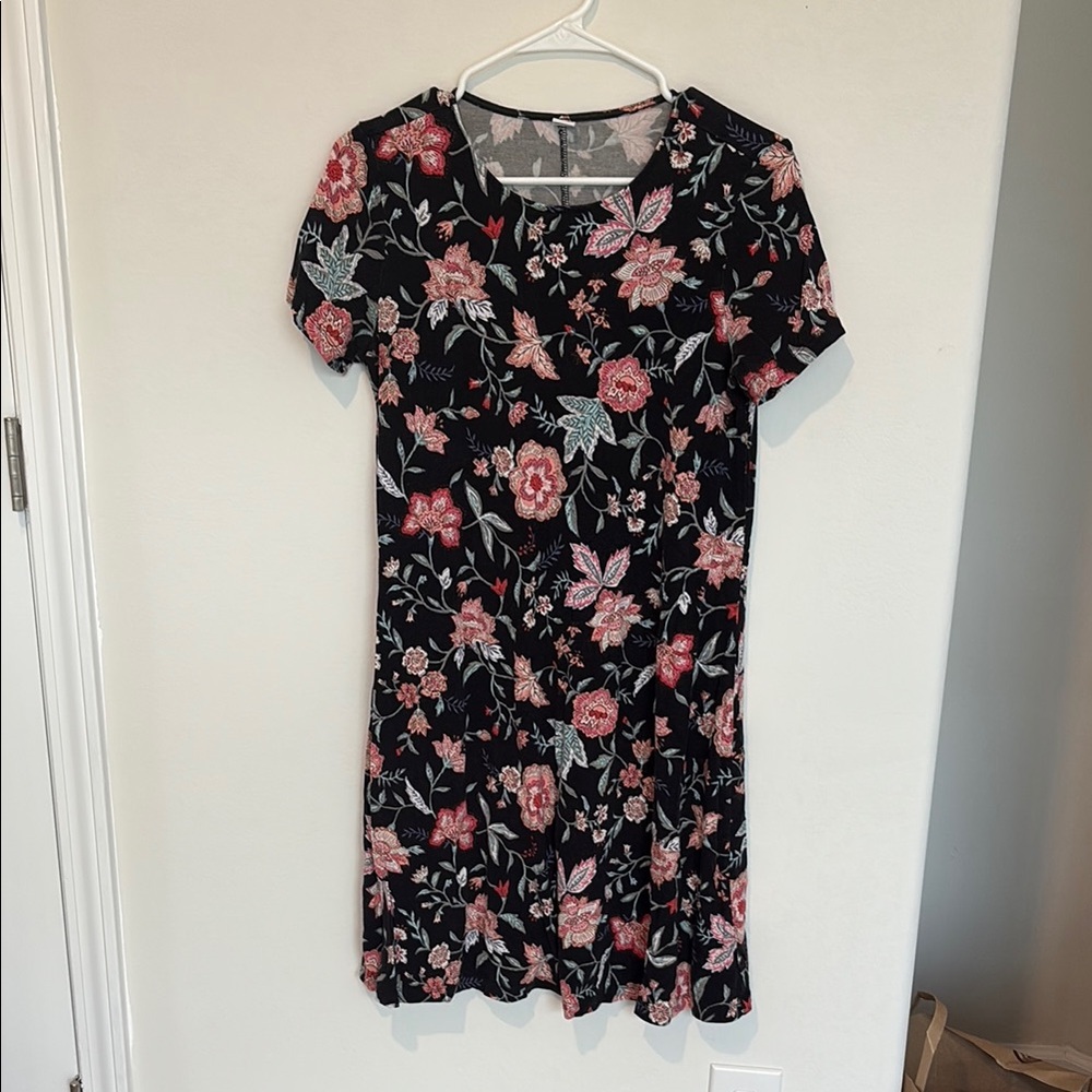 Old Navy Pink Sheath Mini Dress Short Sleeve Crew Neck